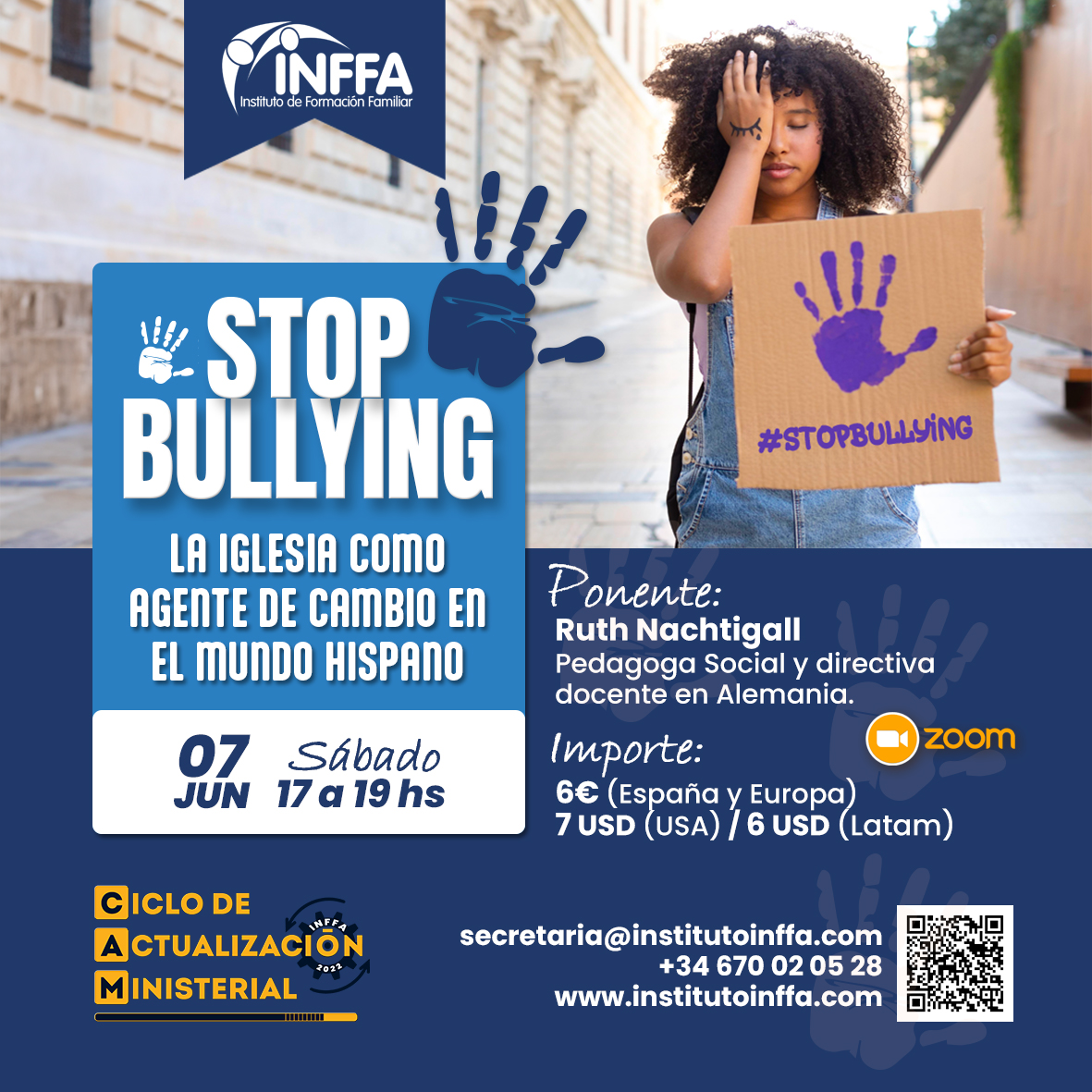 Promoción INFFA STOP BULLYING para el CAM JUNIO 2025